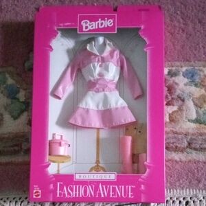 Barbie Boutique Pink and White Dress
